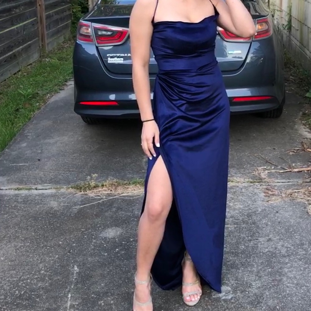 Royal Blue Velvet Dress!